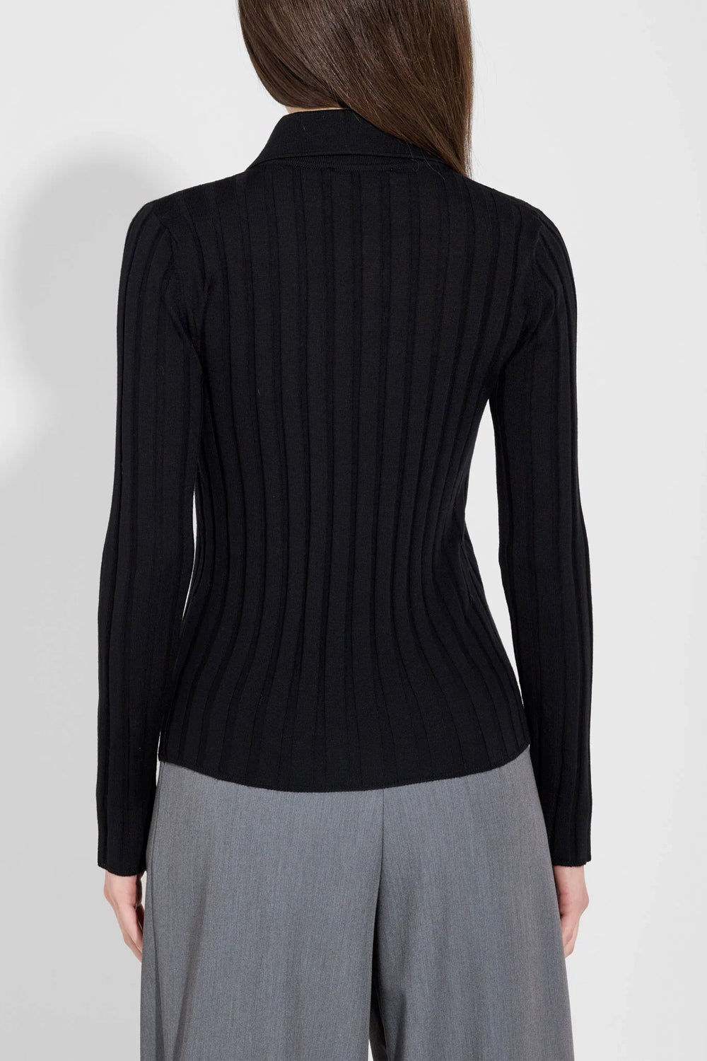 FILIPPO DE LAURENTIIS Maglia polo in lana a coste