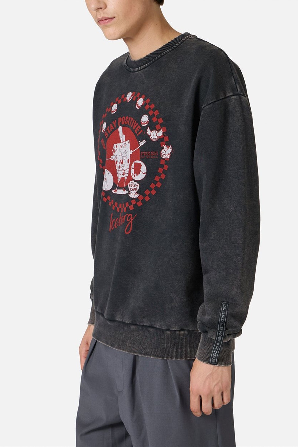 ICEBERG Felpa regular fit con stampa Spongebob