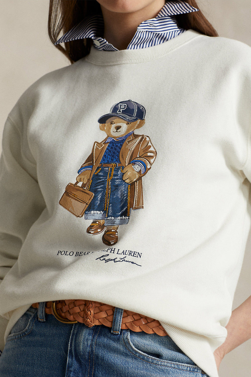 POLO RALPH LAUREN Felpa in misto cotone Polo Bear