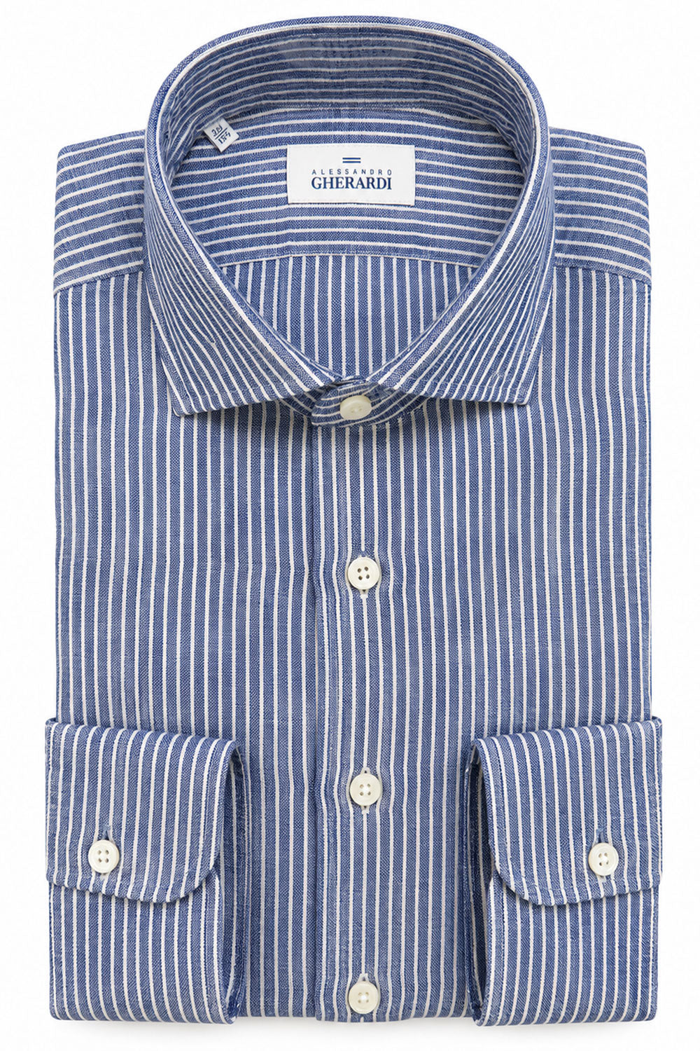 GHERARDI Camicia a righe in lino