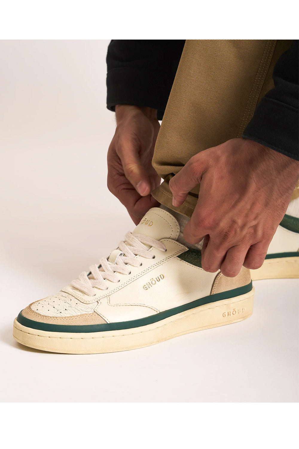 GHOUD Sneakers Pads Crack Marshmallow Hunter Verde