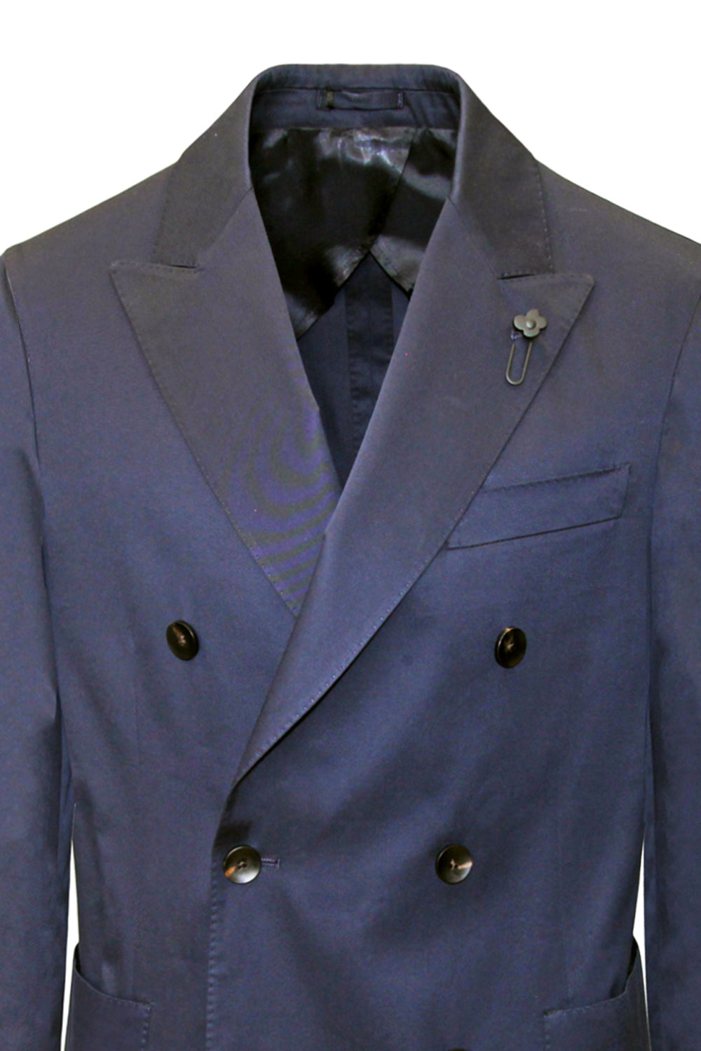 LARDINI Giacca doppiopetto in cotone LARDINI