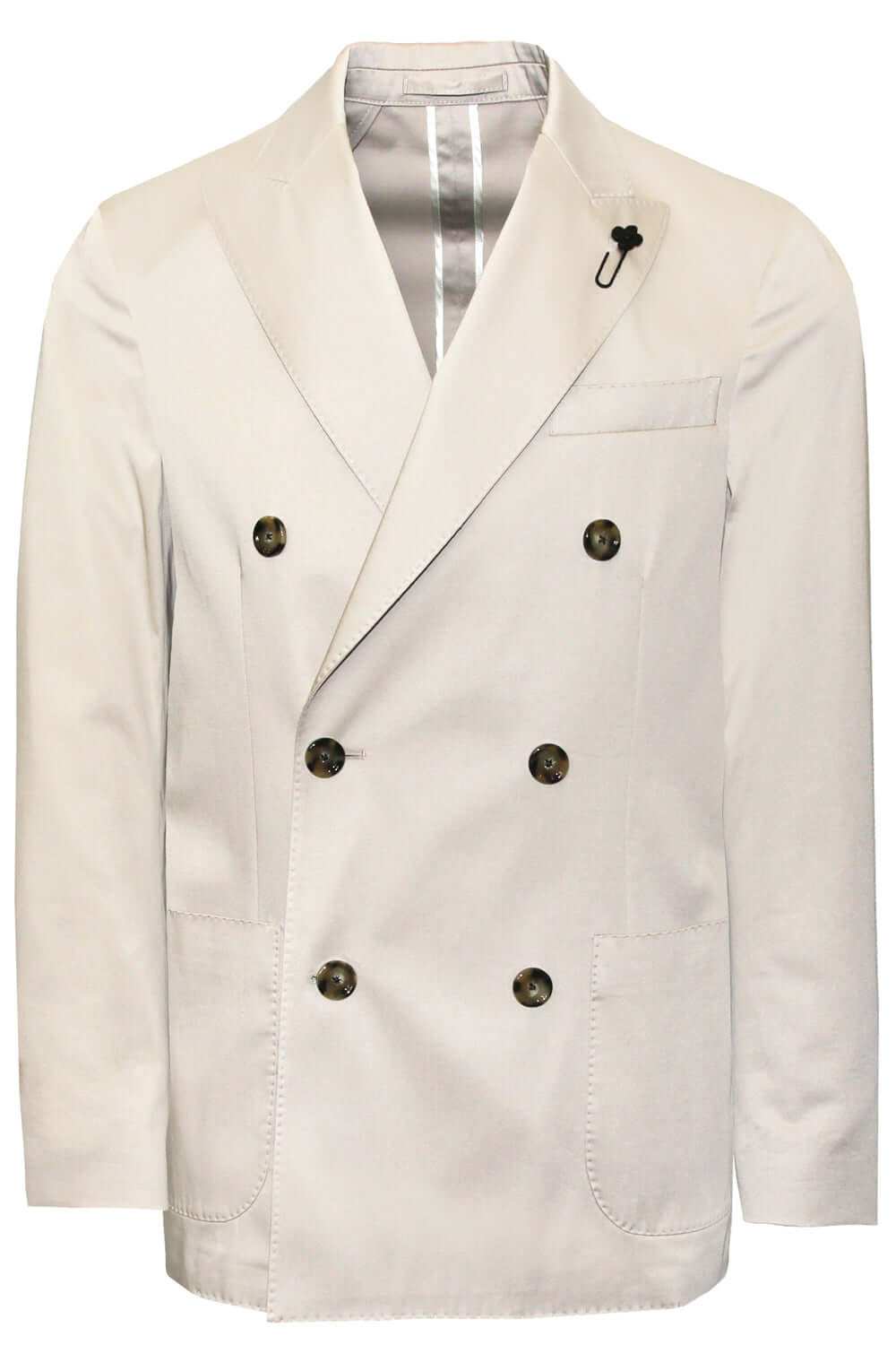 LARDINI Giacca doppiopetto in cotone Jackets LARDINI