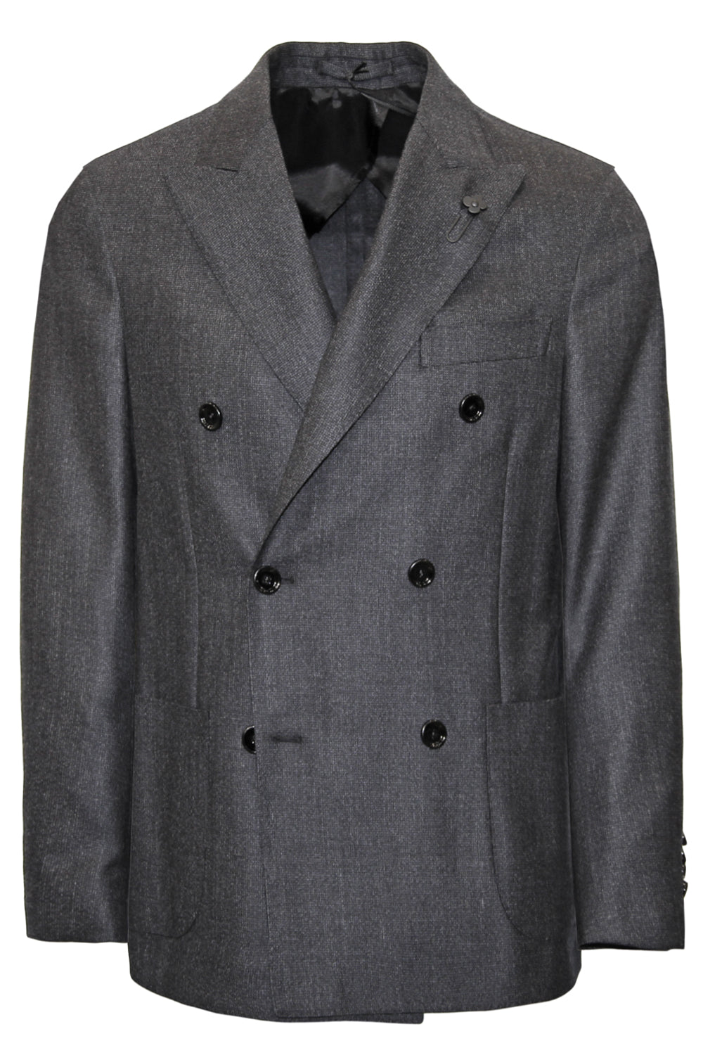LARDINI Giacca doppiopetto in lana Coats & Jackets LARDINI