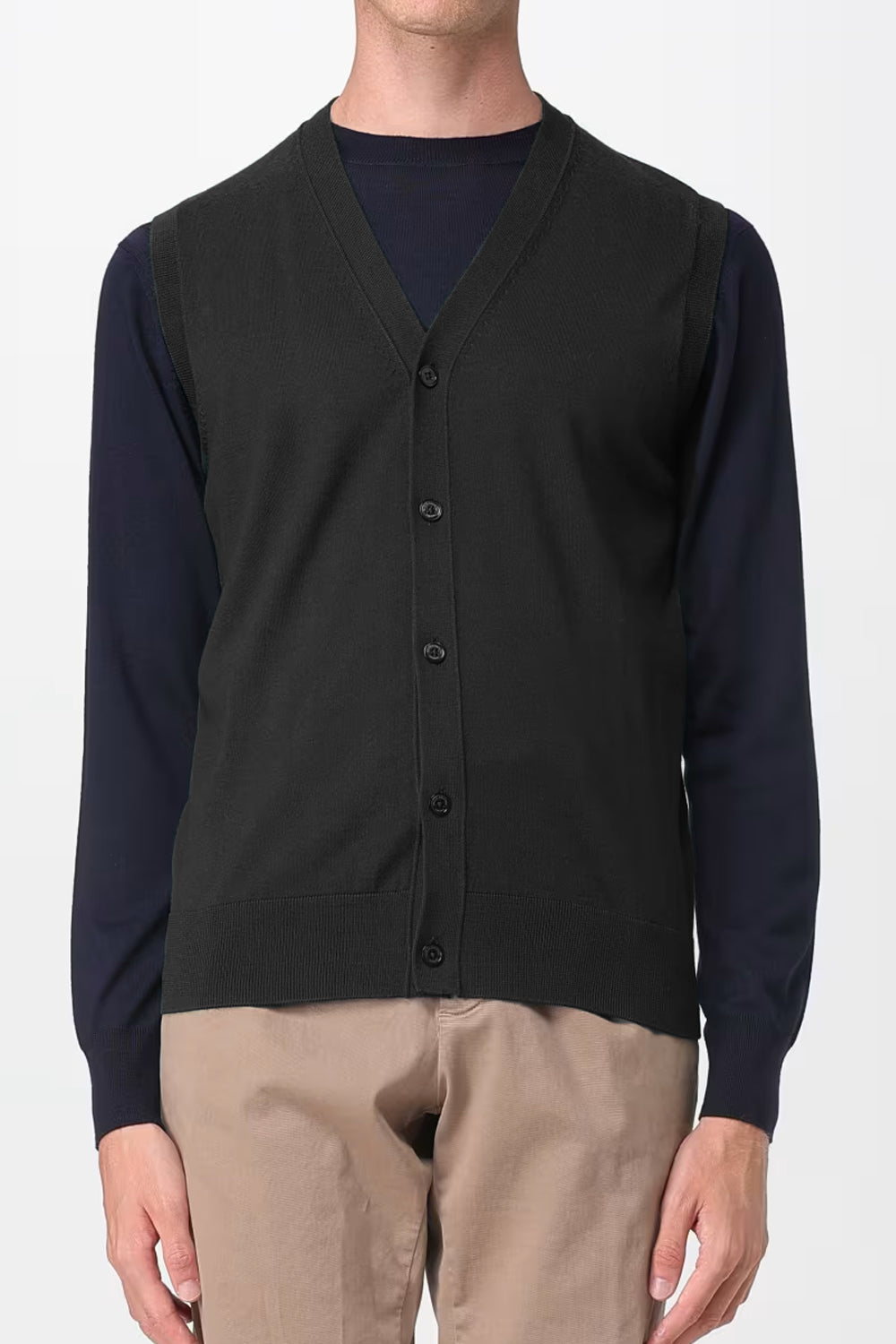 PAOLO PECORA Gilet in lana merinos