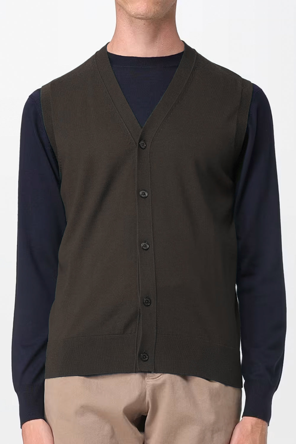 PAOLO PECORA Gilet in lana merinos