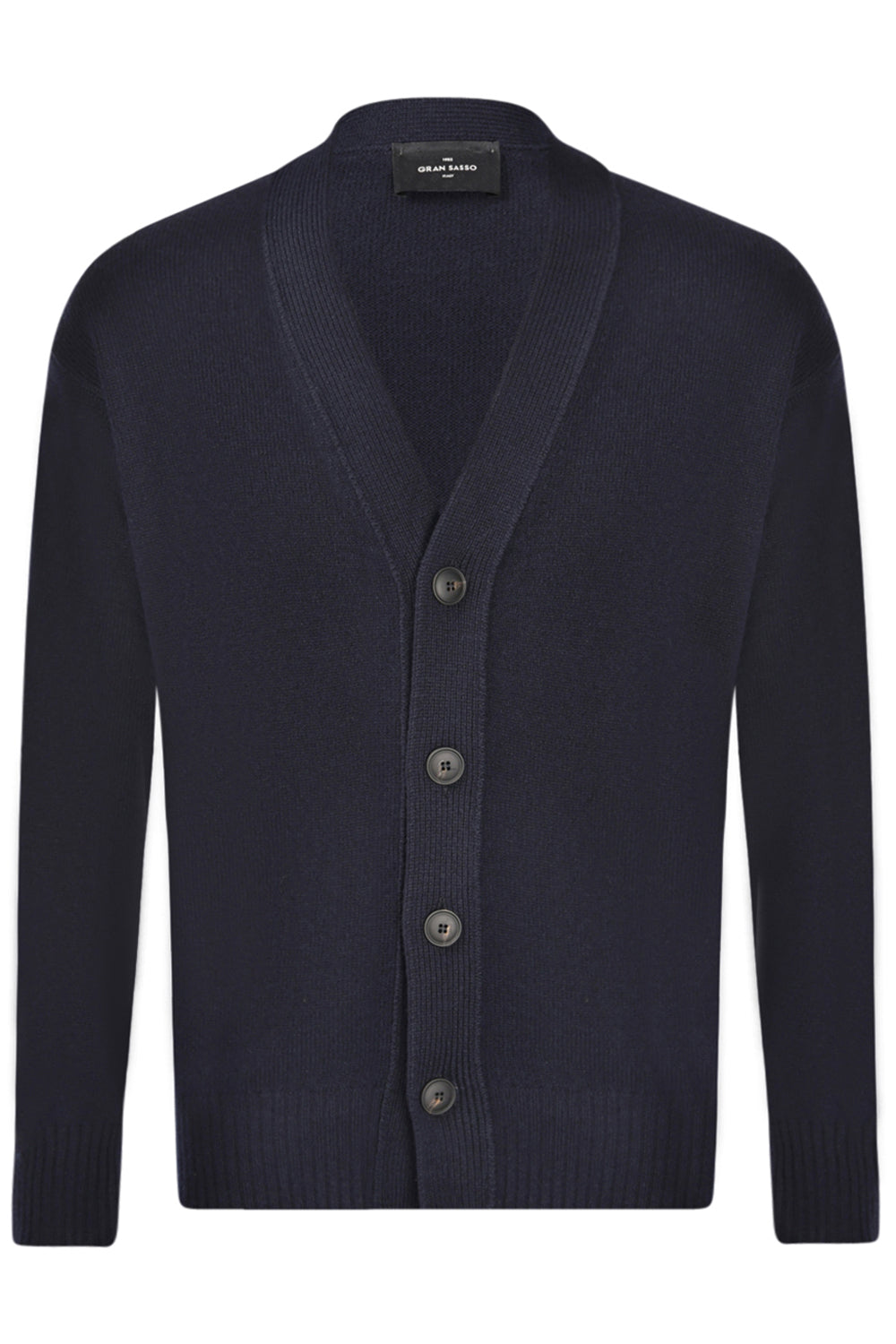 GRAN SASSO Cardigan 4 bottoni con spalla scesa