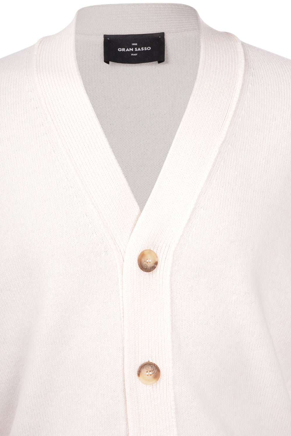 GRAN SASSO Cardigan 4 bottoni con spalla scesa