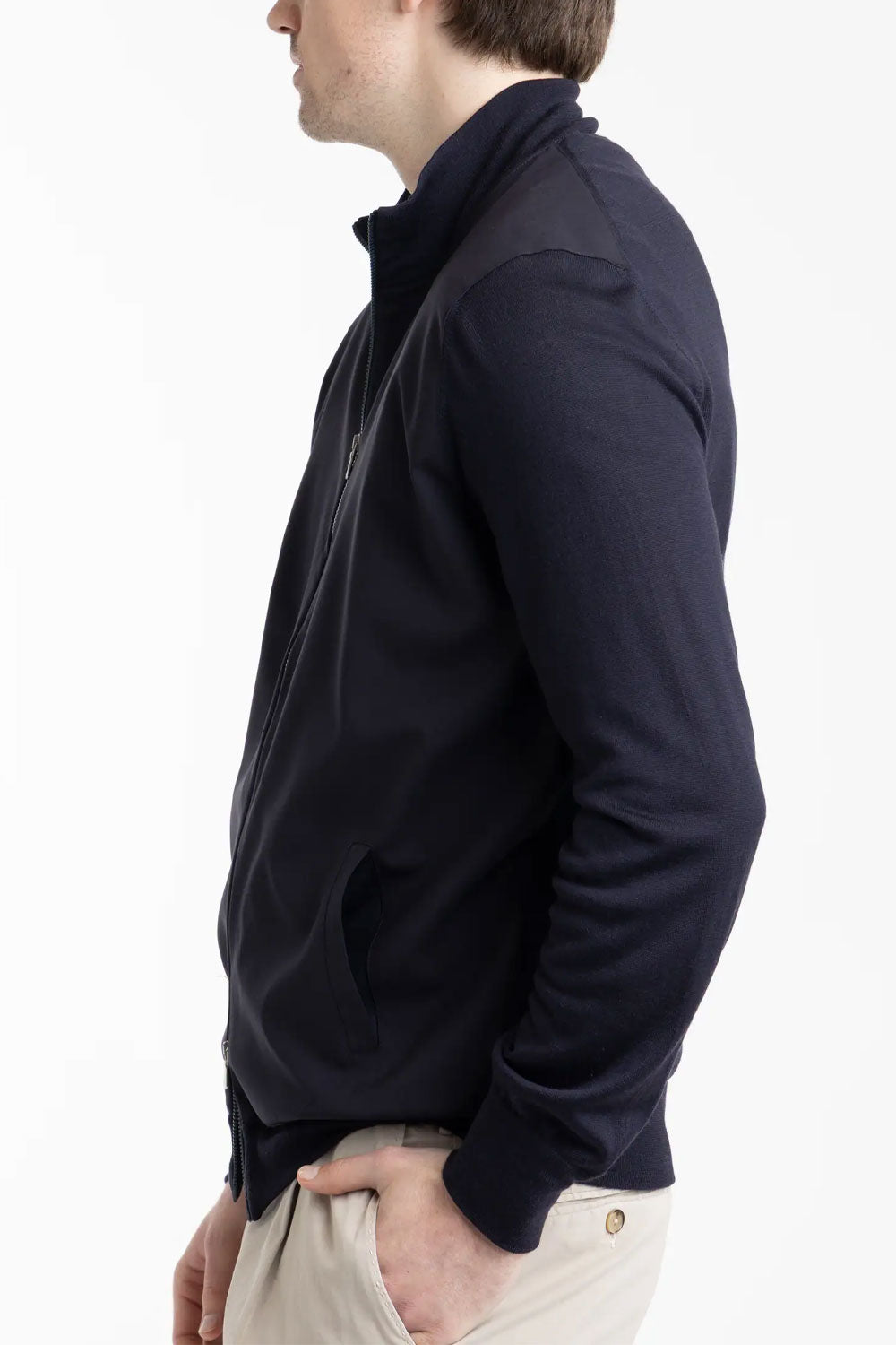 GRAN SASSO Giacca in lana full zip