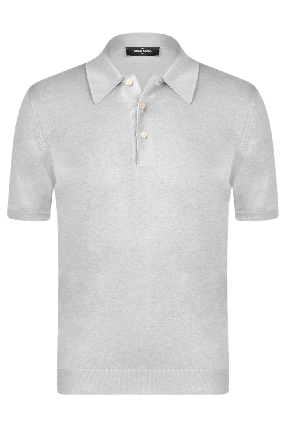 GRAN SASSO Polo Tennis in seta