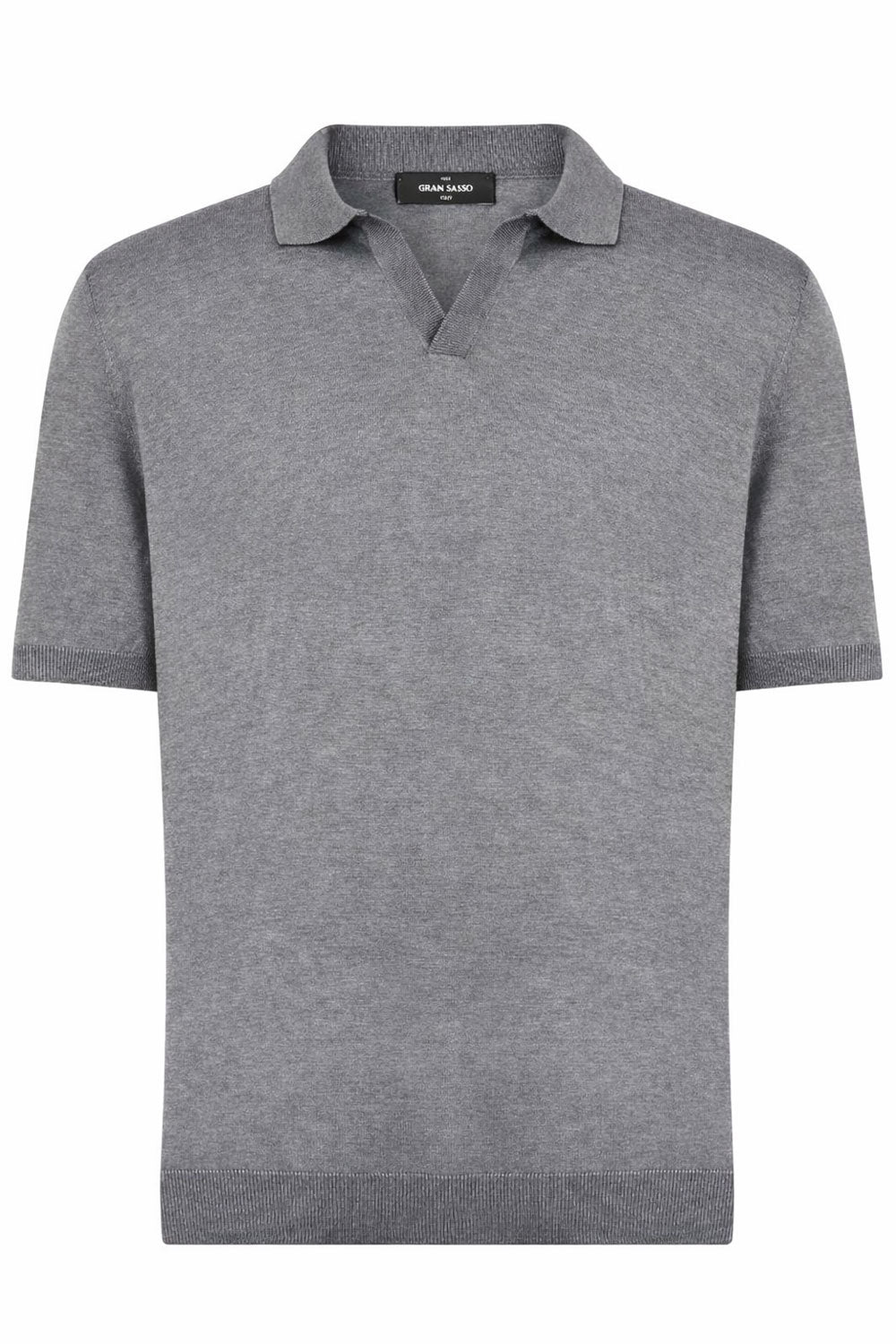 GRAN SASSO Polo Tennis in seta