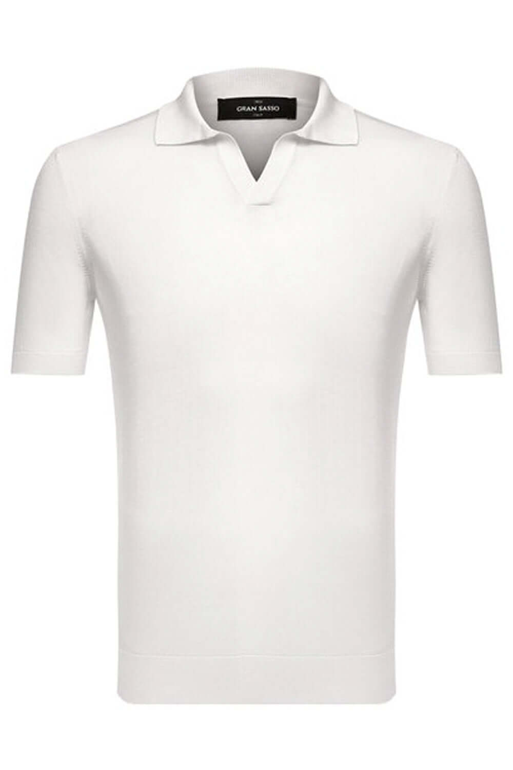 GRAN SASSO Polo Tennis in seta