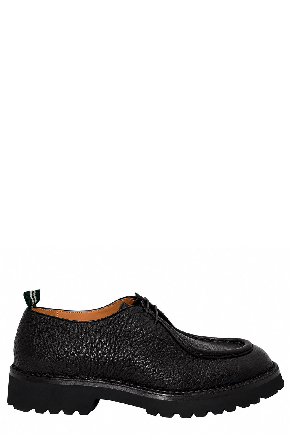 GREEN GEORGE Stringata due fori in pelle martellata