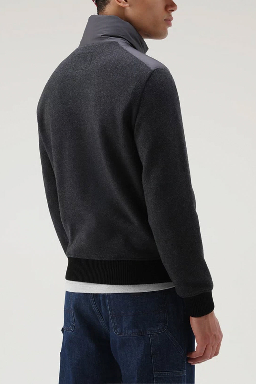 WOOLRICH Giacca ibrida in misto lana e trapuntata frontalmente