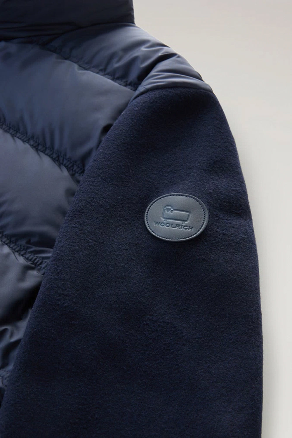 WOOLRICH Giacca ibrida in misto lana e trapuntata frontalmente WOOLRICH