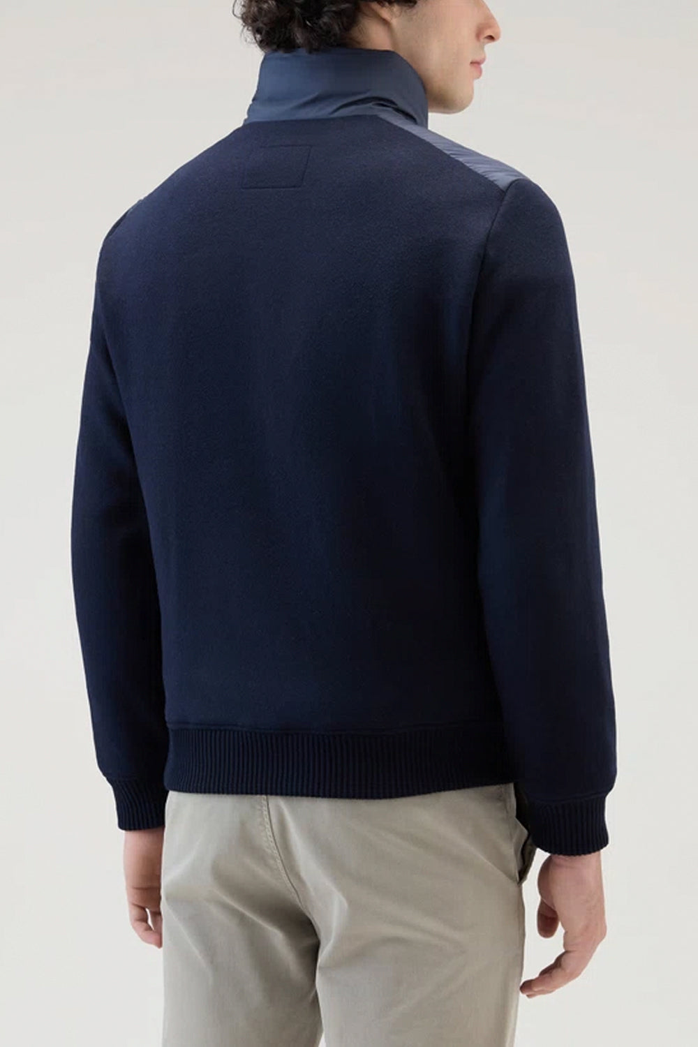 WOOLRICH Giacca ibrida in misto lana e trapuntata frontalmente WOOLRICH