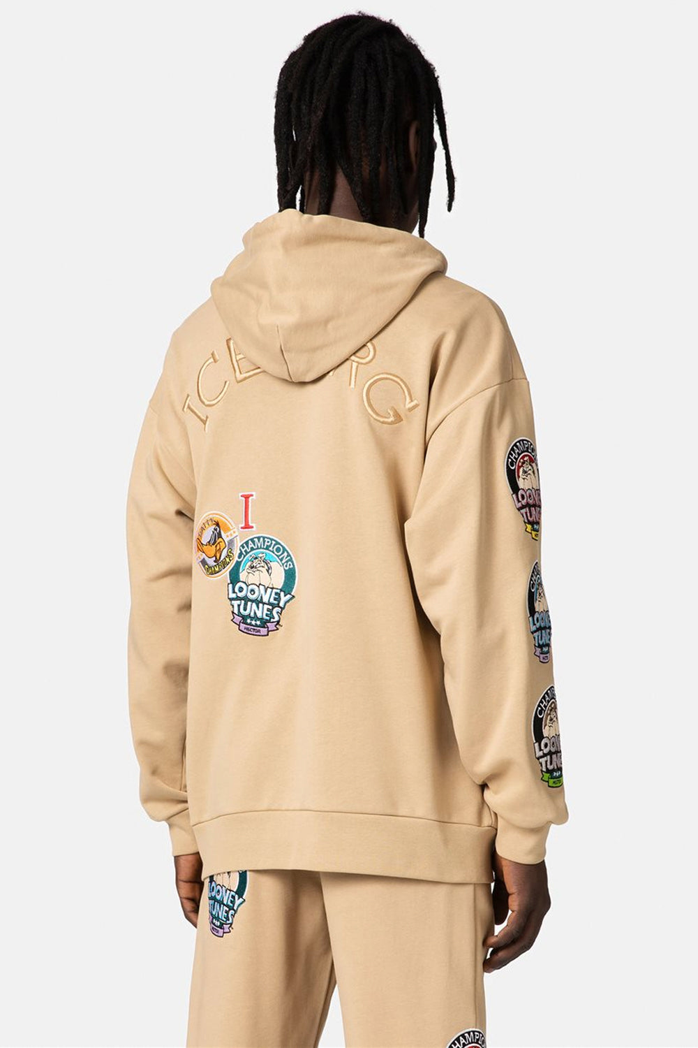 ICEBERG Felpa con cappuccio e patch cartoon ICEBERG