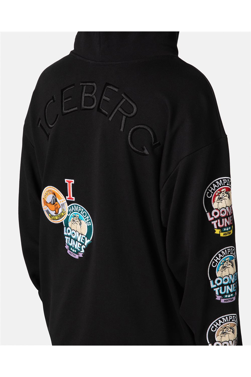 ICEBERG Felpa con cappuccio e patch cartoon