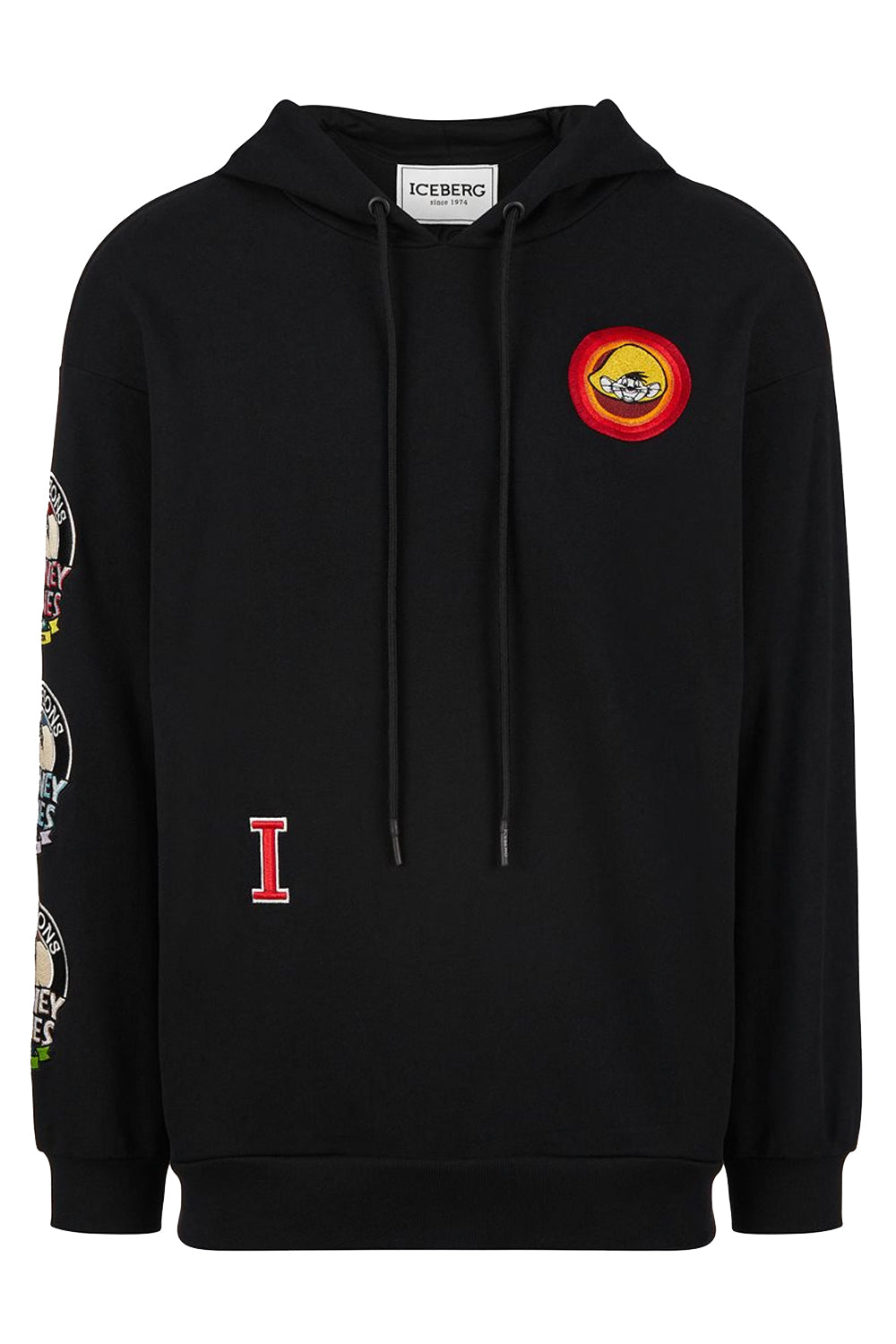 ICEBERG Felpa con cappuccio e patch cartoon ICEBERG