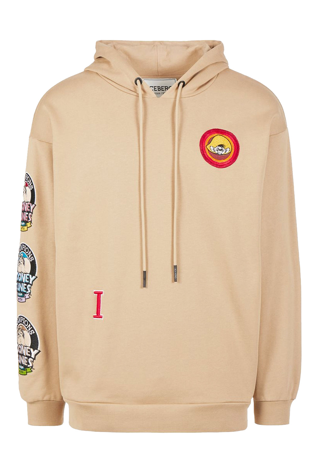 ICEBERG Felpa con cappuccio e patch cartoon ICEBERG