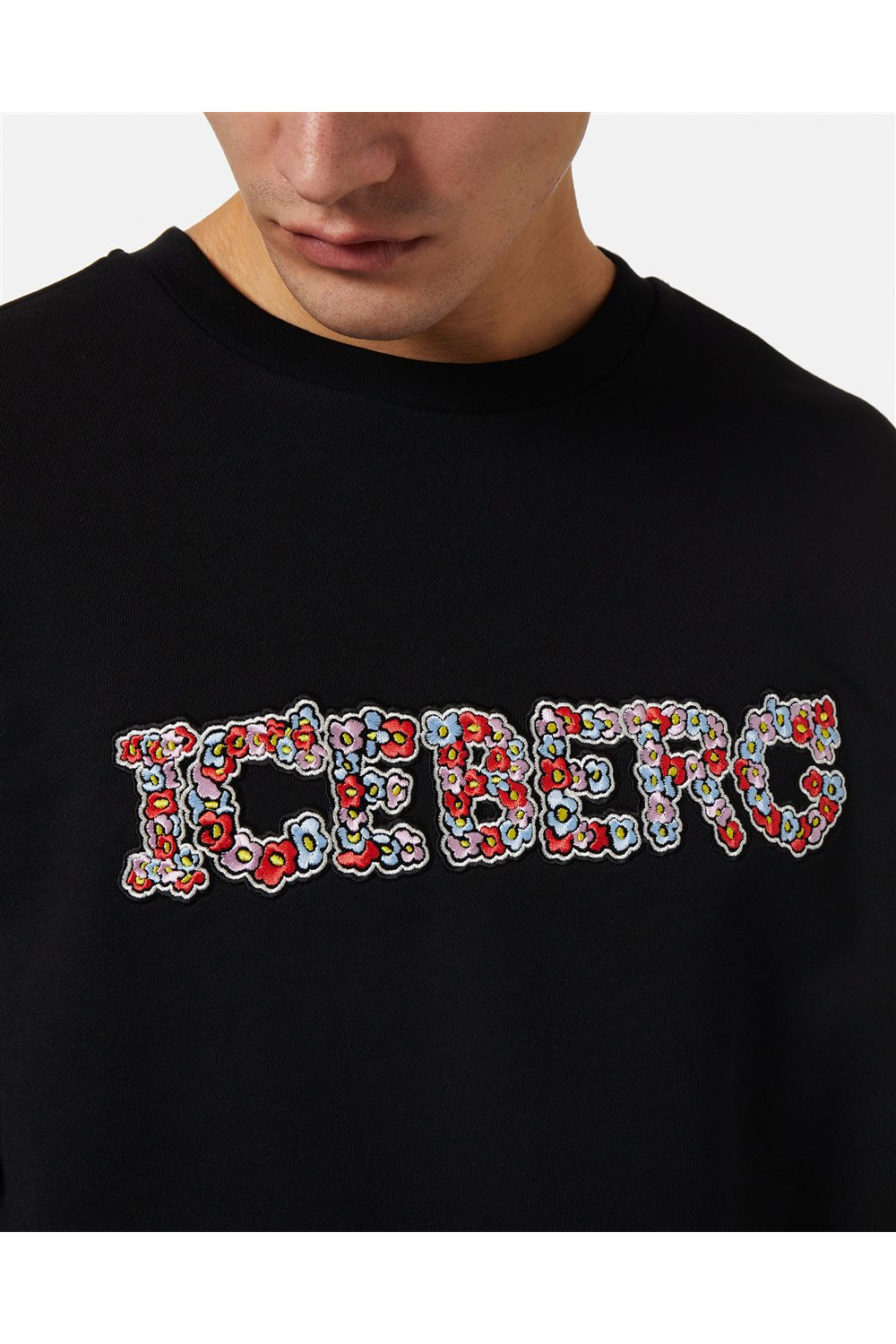 ICEBERG Felpa con logo floreale ICEBERG