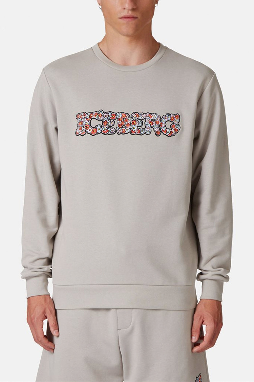 ICEBERG Felpa con logo floreale ICEBERG