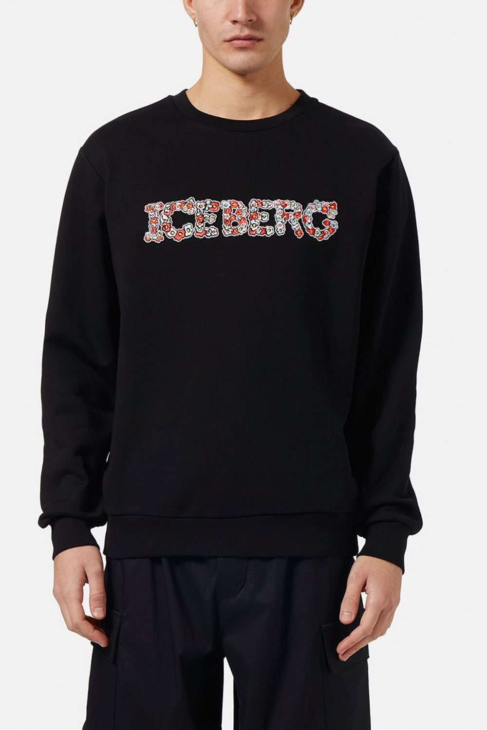 ICEBERG Felpa con logo floreale ICEBERG