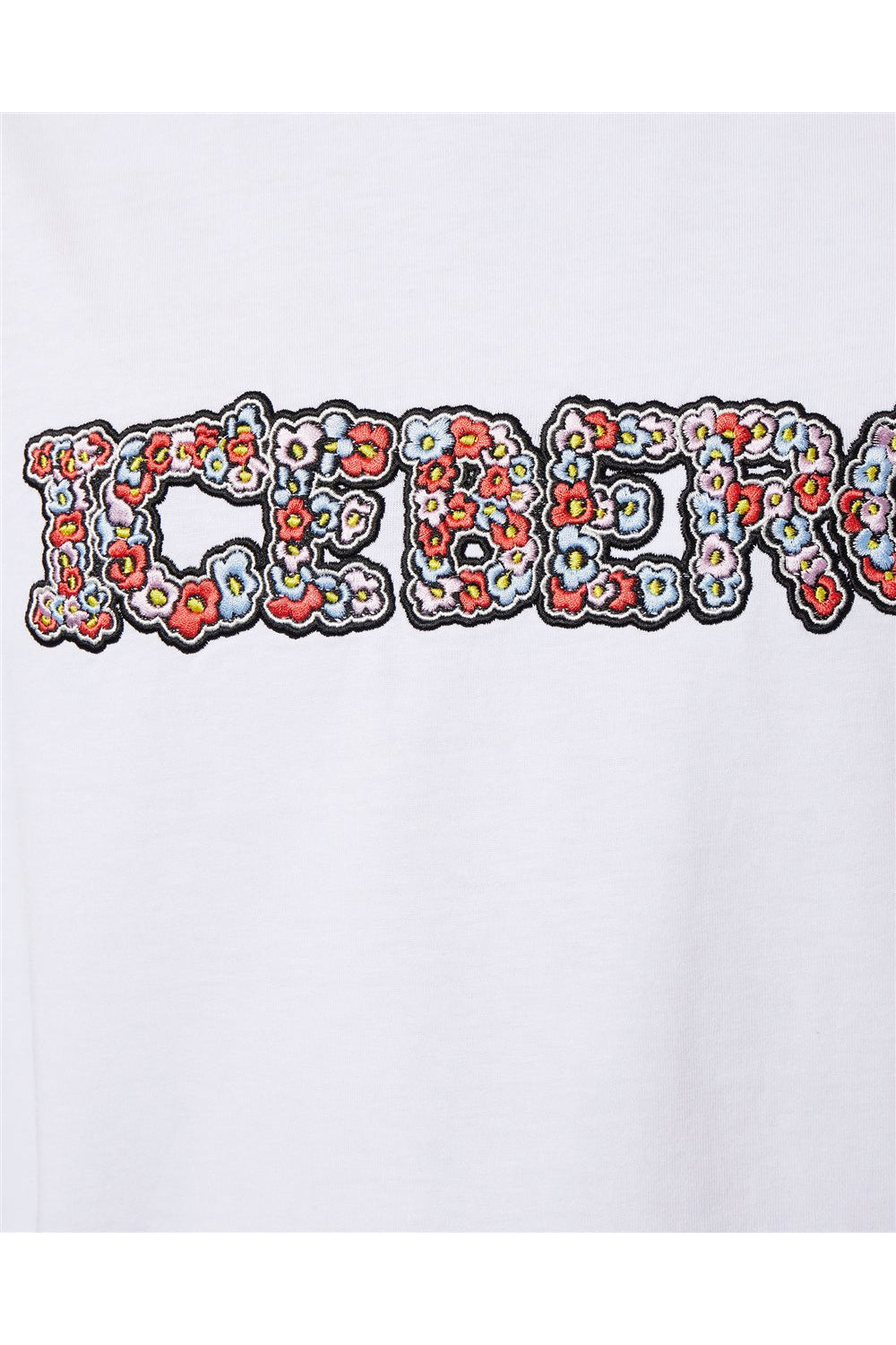 ICEBERG T-shirt con logo floreale ICEBERG