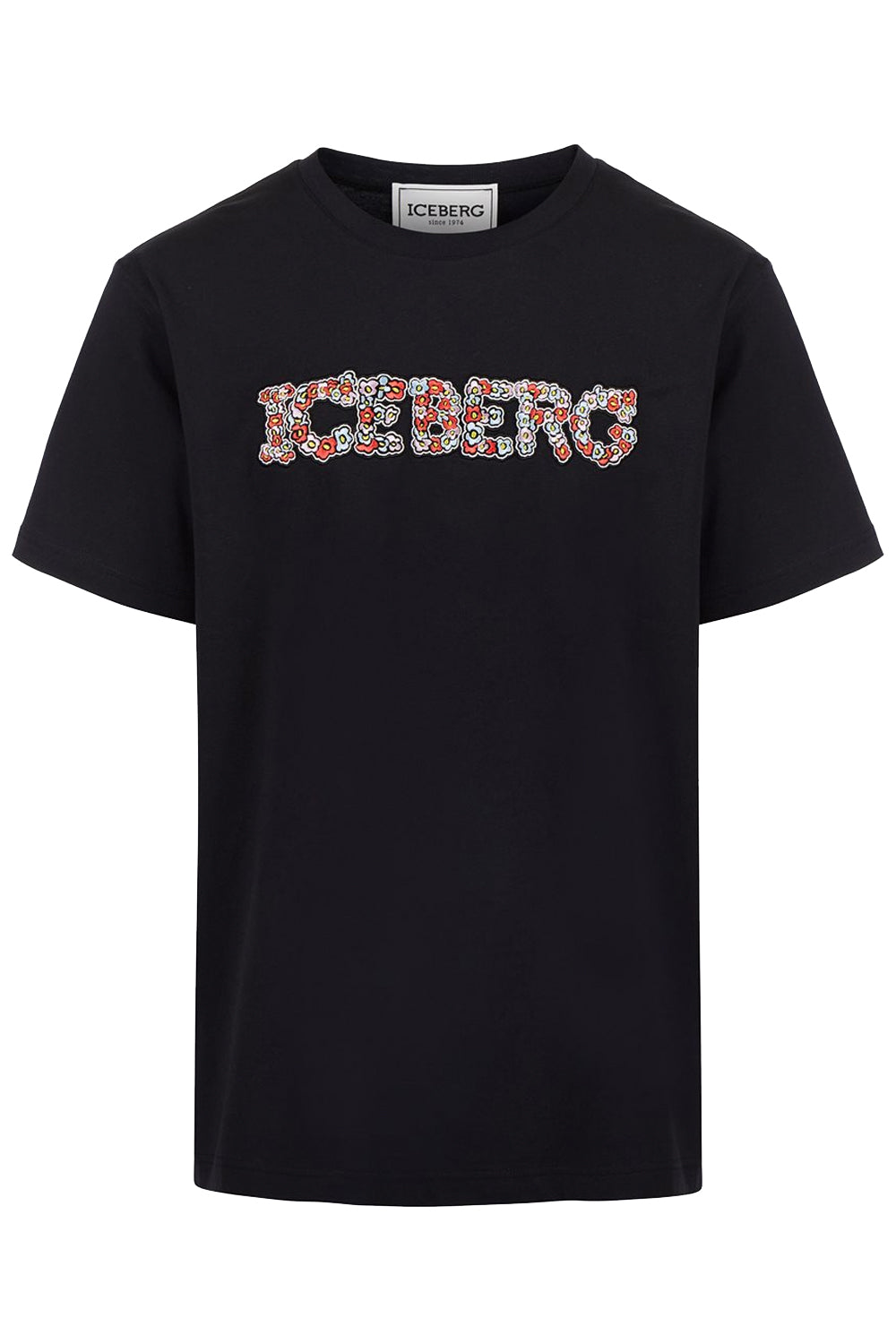 ICEBERG T-shirt con logo floreale ICEBERG