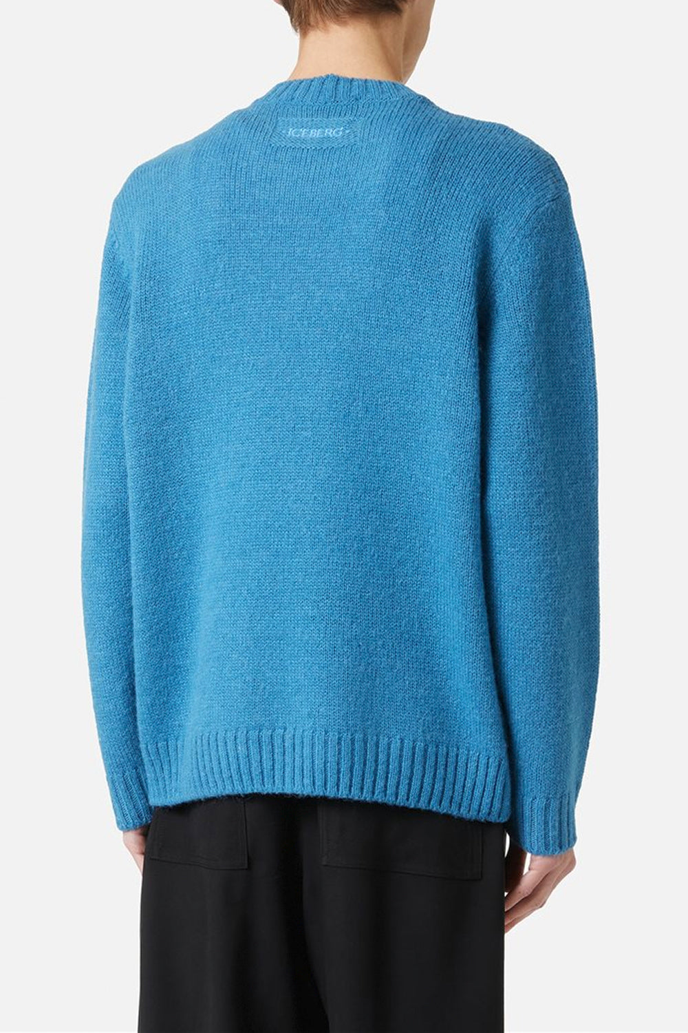 ICEBERG Maglia in lana e alpaca con ricamo