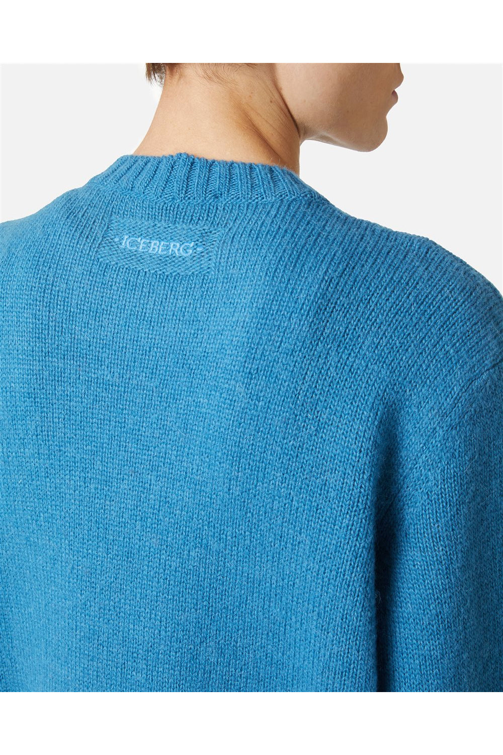ICEBERG Maglia in lana e alpaca con ricamo