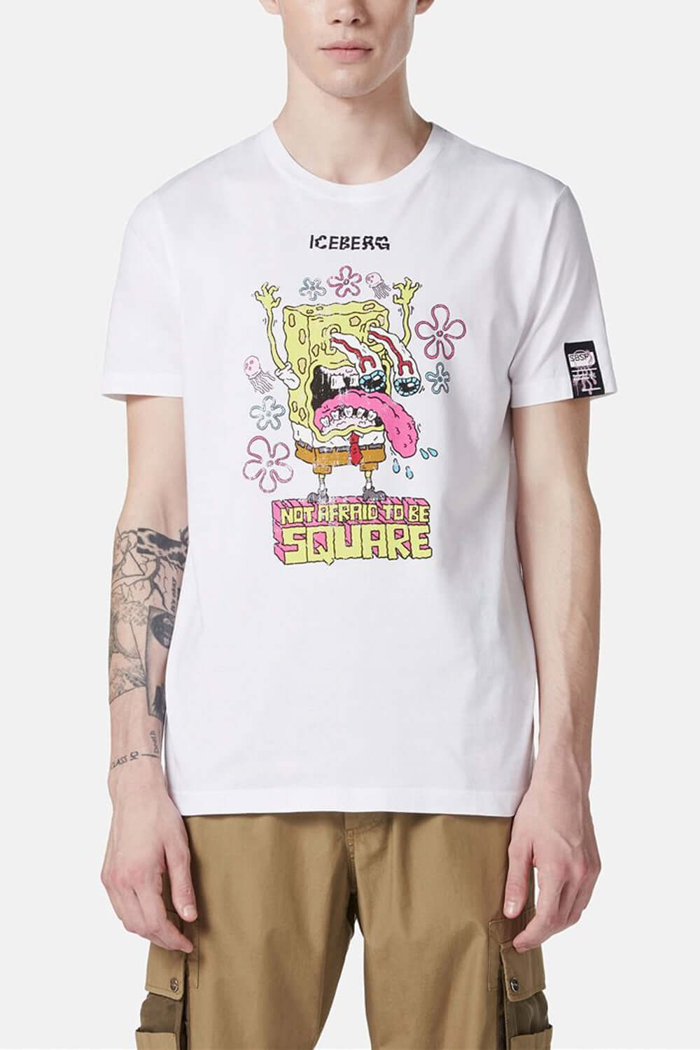 ICEBERG T-shirt regular fit con stampa SpongeBob Uncategorized ICEBERG