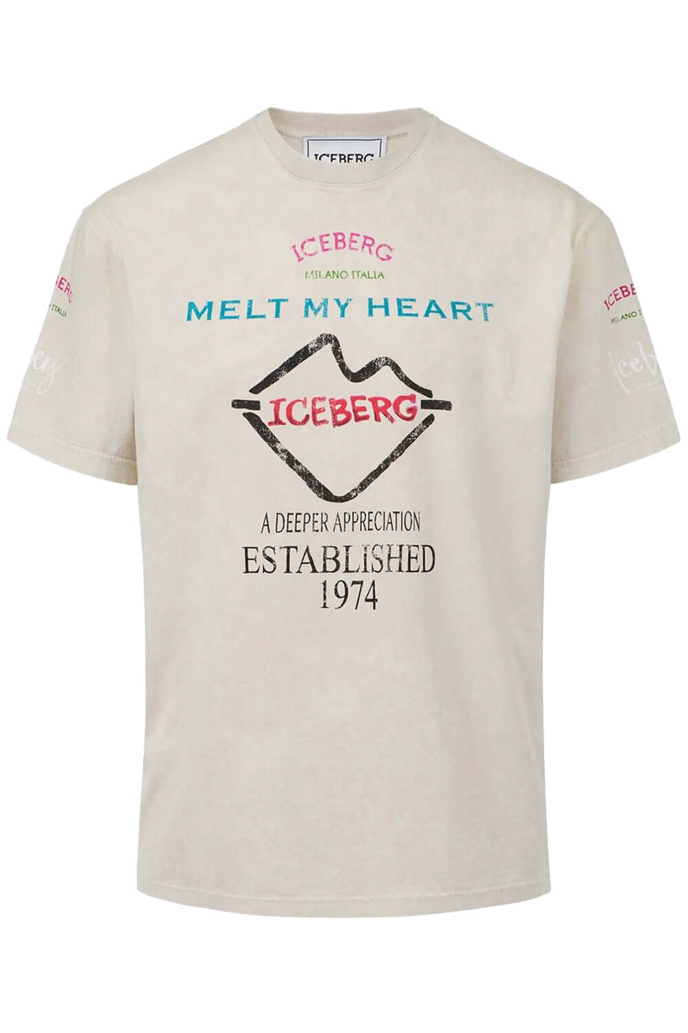 ICEBERG T-shirt relaxed fit in jersey di cotone Uncategorized ICEBERG