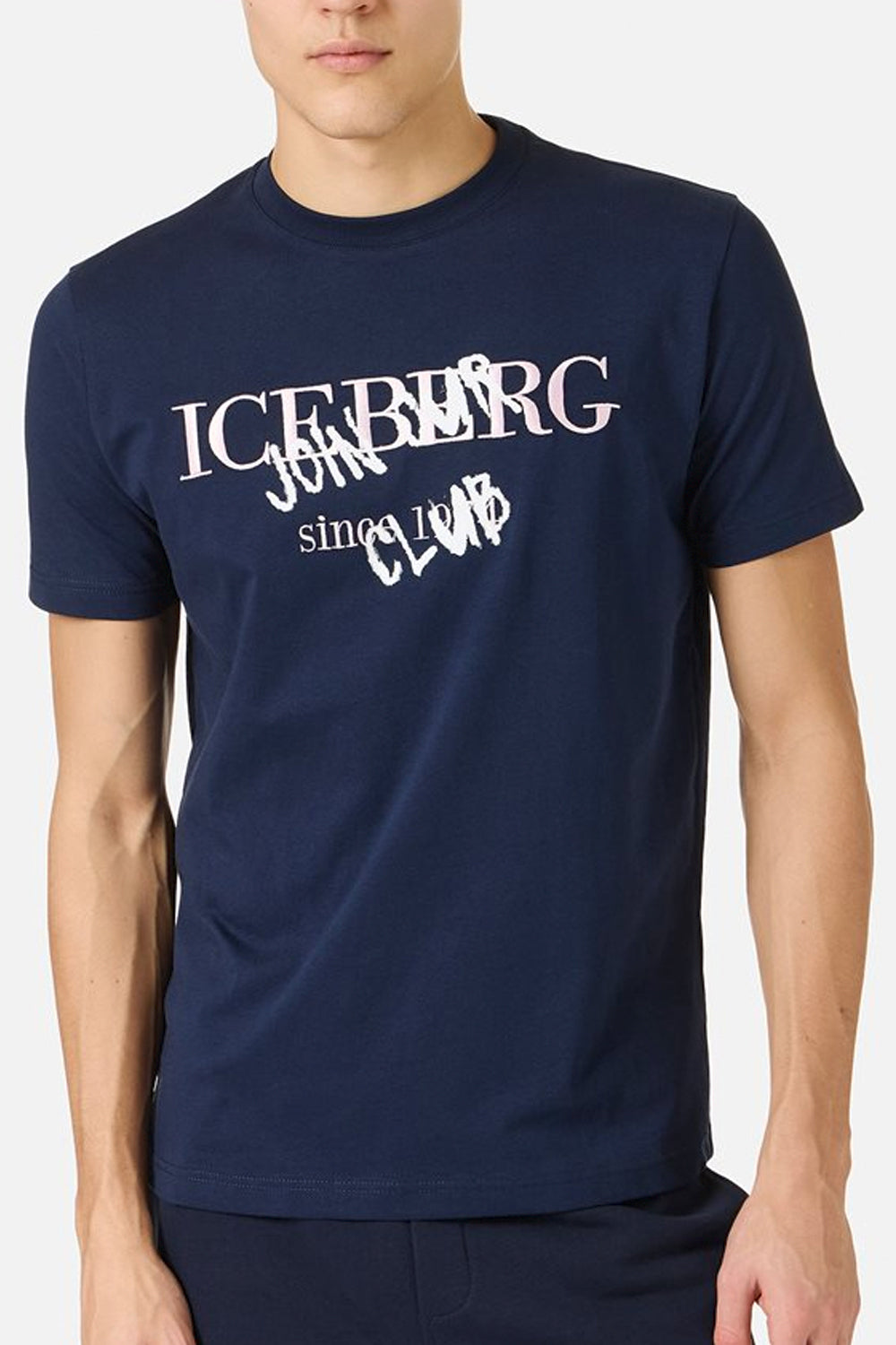 ICEBERG Tshirt in jersey di cotone con stampa logo