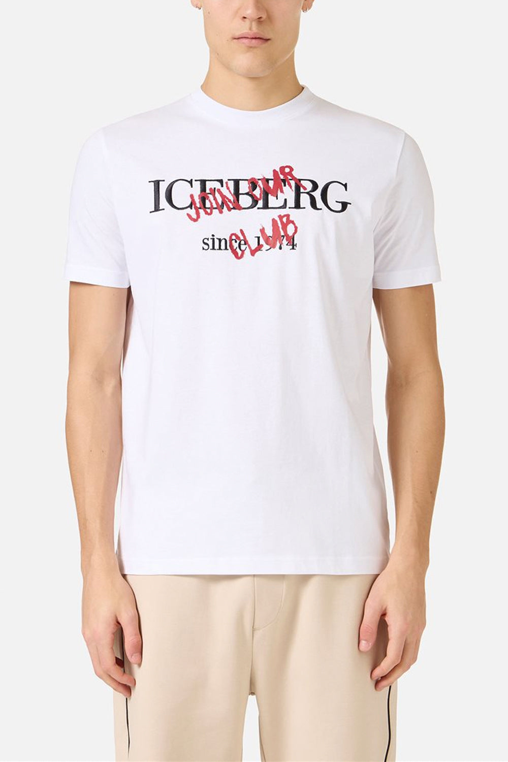 ICEBERG Tshirt in jersey di cotone con stampa logo
