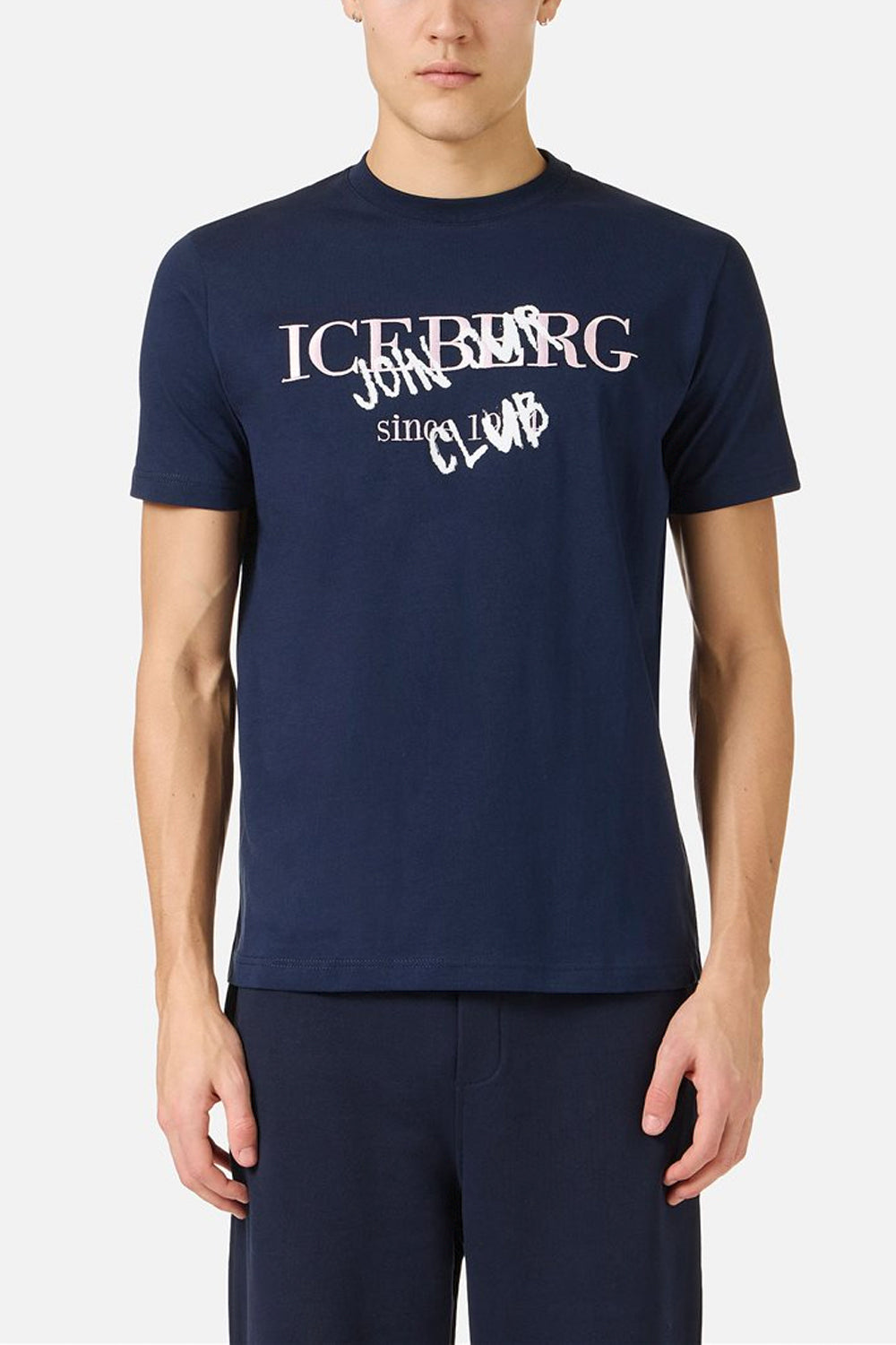 ICEBERG Tshirt in jersey di cotone con stampa logo
