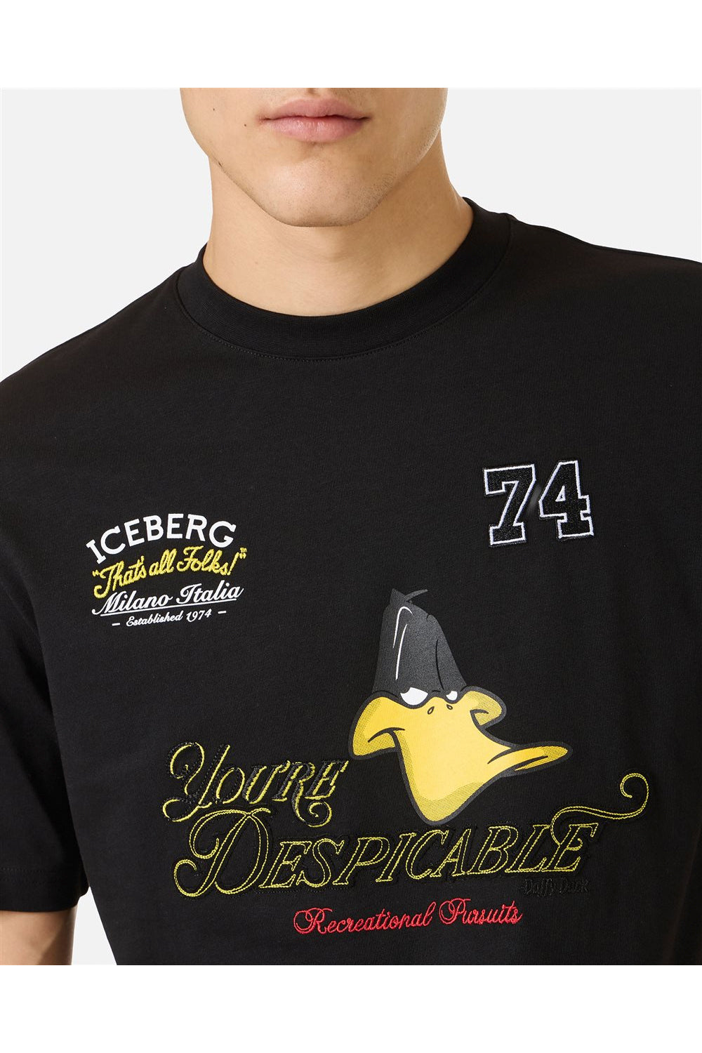 ICEBERG Tshirt in jersey regular fit con stampa Looney Tunes