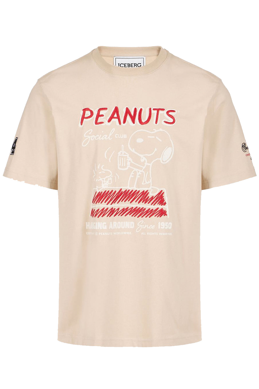 ICEBERG Tshirt in jersey regular fit con stampa Peanuts