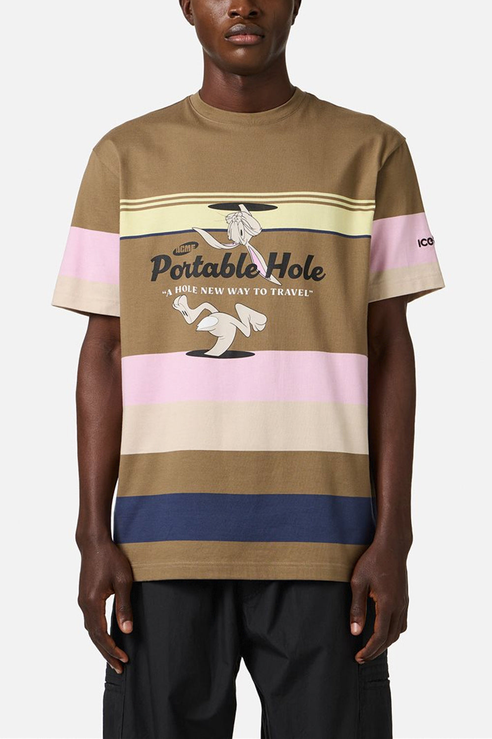 ICEBERG Tshirt in jersey relaxed fit con stampa Portable Hole