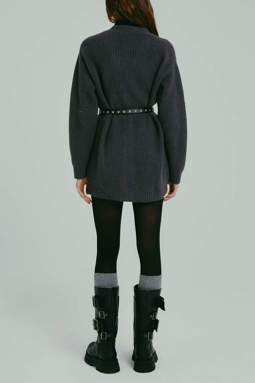 ISABELLE BLANCHE Cardigan in lana con cintura Uncategorized ISABELLE BLANCHE