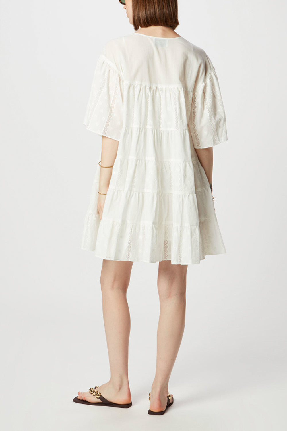ISABELLE BLANCHE Abito in mussola e sangallo Uncategorized ISABELLE BLANCHE