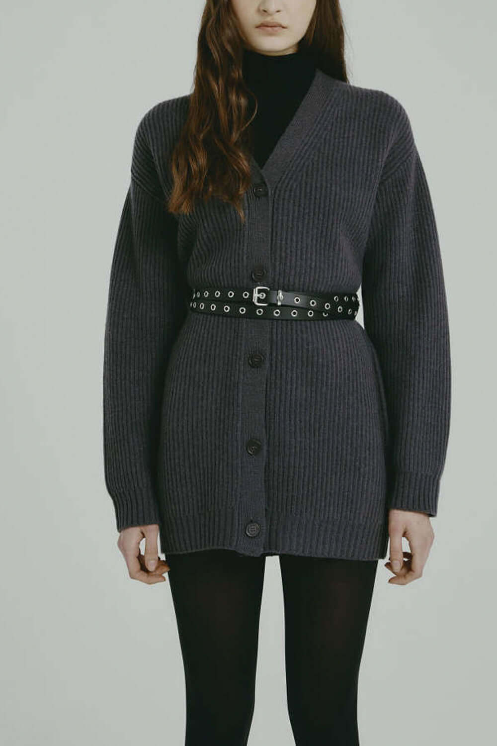 ISABELLE BLANCHE Cardigan in lana con cintura Uncategorized ISABELLE BLANCHE