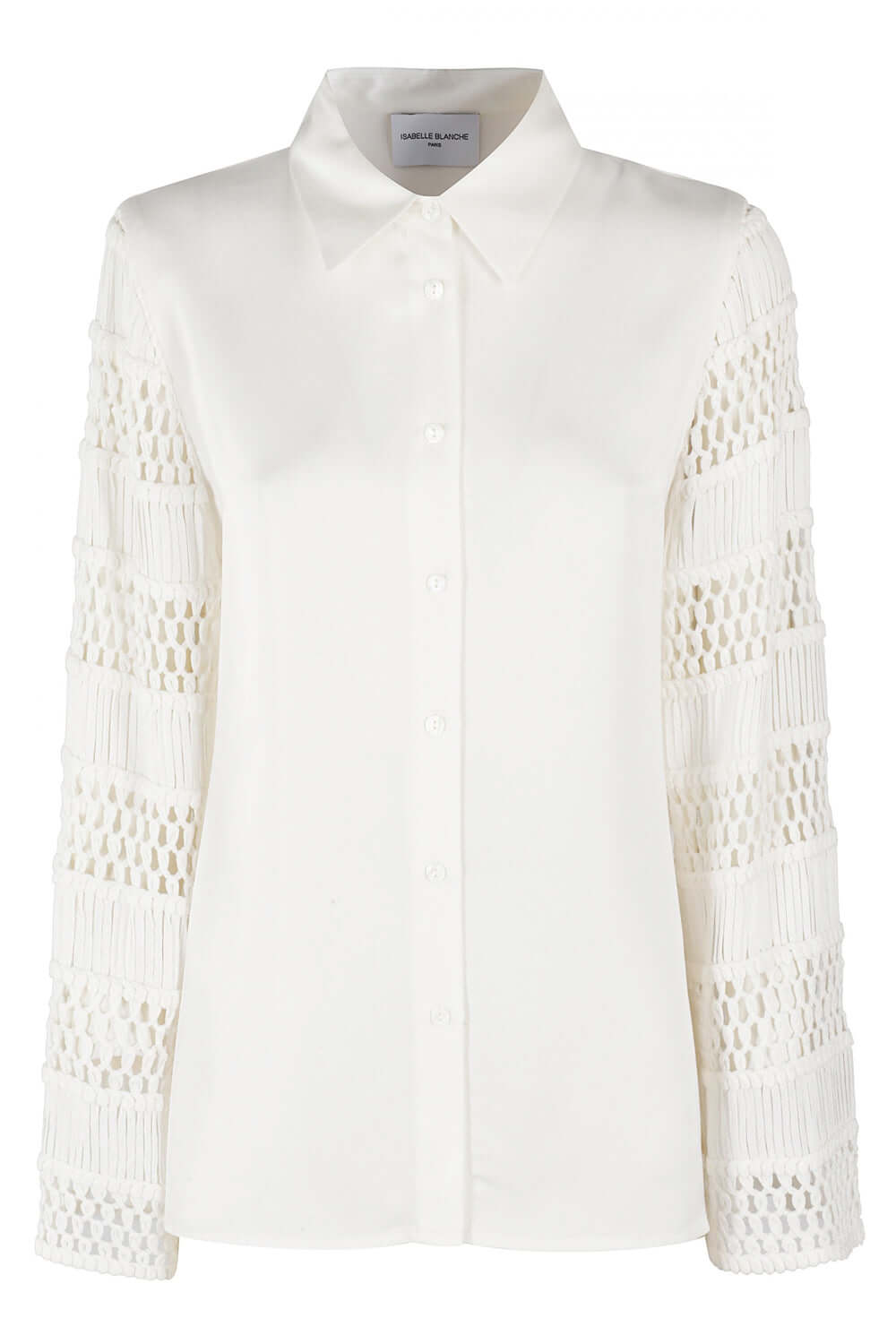 ISABELLE BLANCHE Camicia con maniche uncinetto Uncategorized ISABELLE BLANCHE