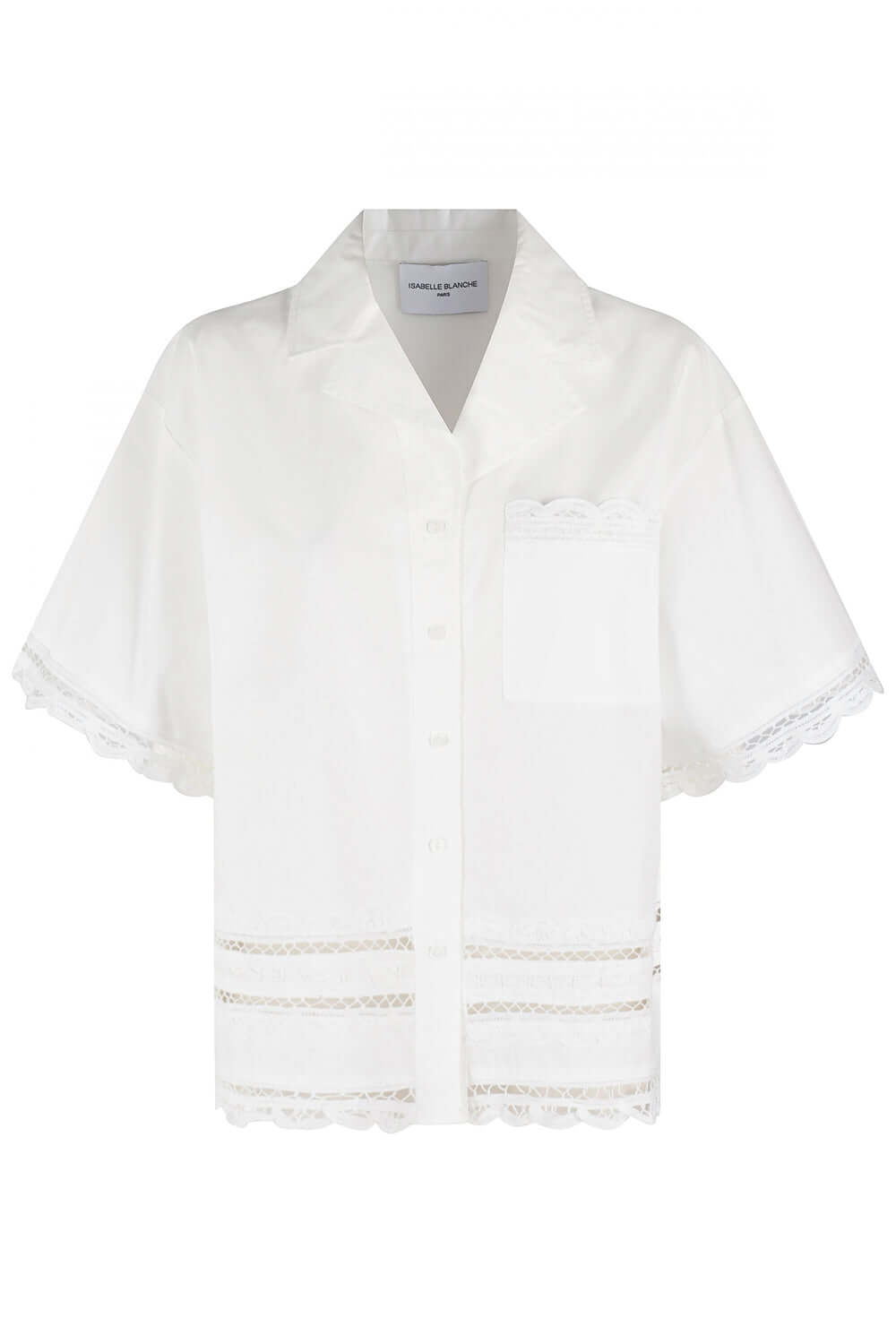 ISABELLE BLANCHE Camicia con passamaneria uncinetto Uncategorized ISABELLE BLANCHE