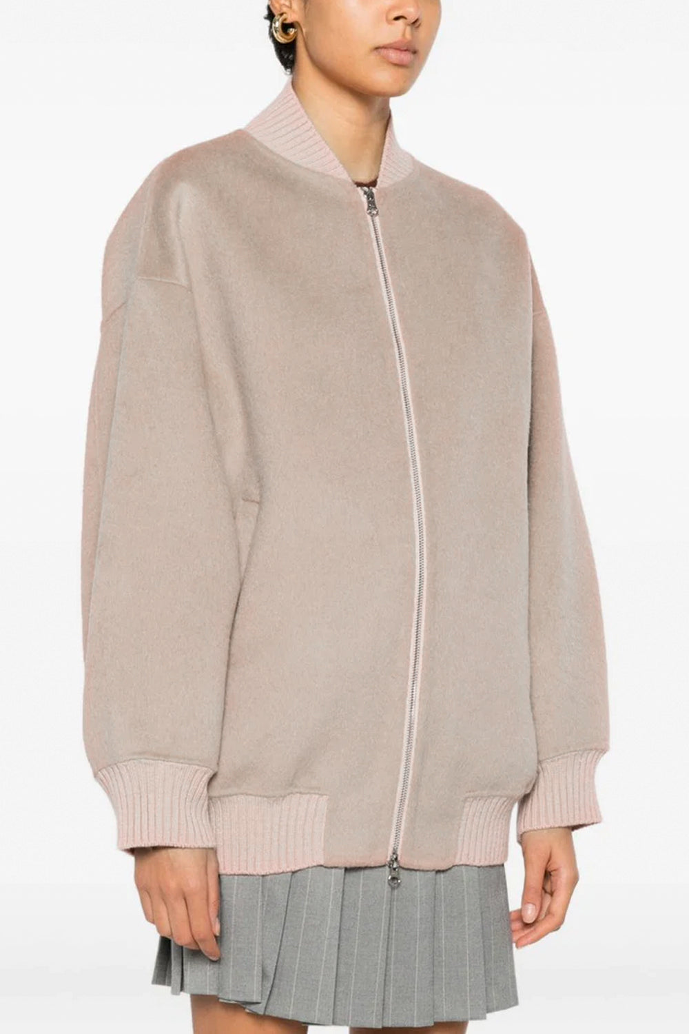 ISABELLE BLANCHE Giacca bomber in lana double