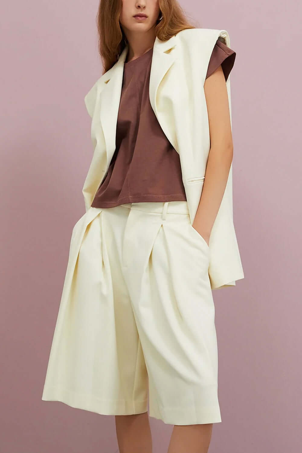 ISABELLE BLANCHE Gilet in cady Uncategorized ISABELLE BLANCHE