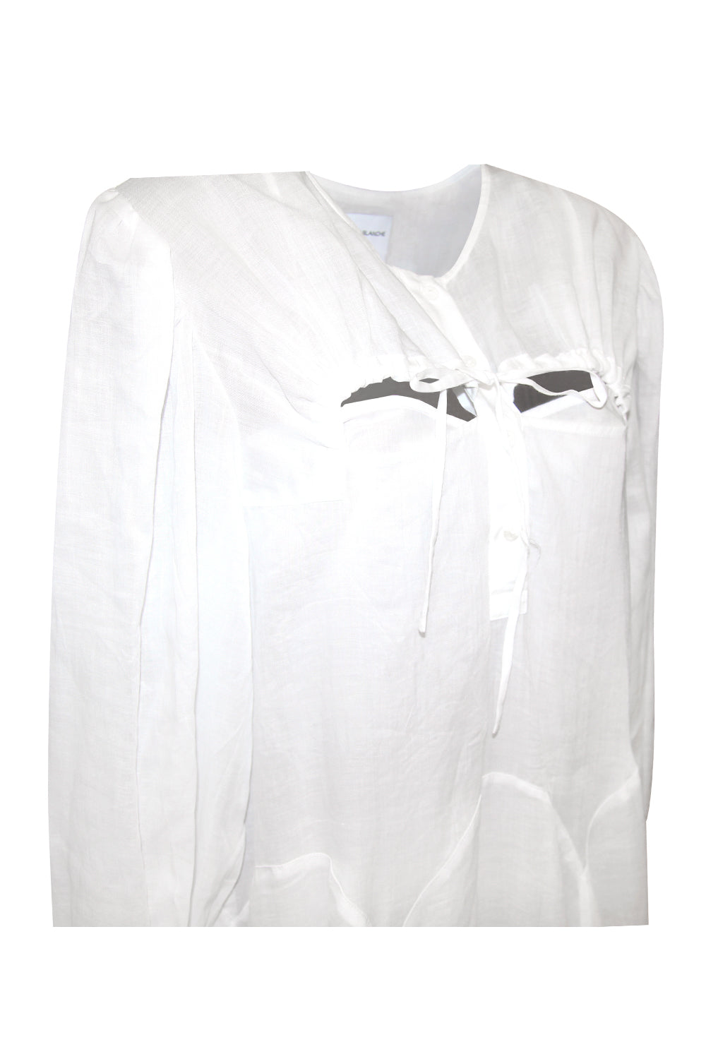 ISABELLE BLANCHE Abito in lino cut-out ISABELLE BLANCHE