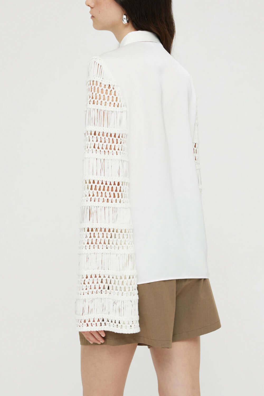 ISABELLE BLANCHE Camicia con maniche uncinetto Uncategorized ISABELLE BLANCHE
