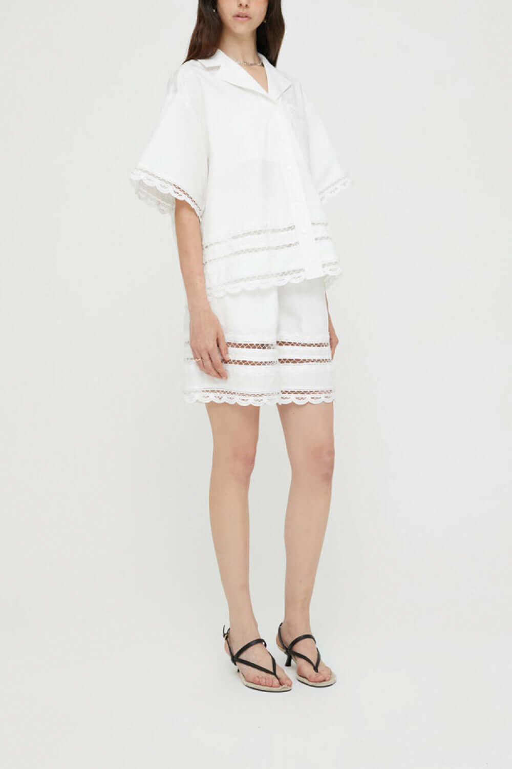ISABELLE BLANCHE Camicia con passamaneria uncinetto Uncategorized ISABELLE BLANCHE