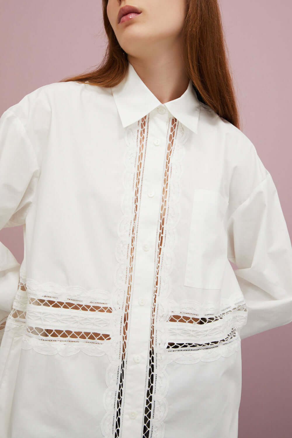 ISABELLE BLANCHE Camicia con passamaneria uncinetto Uncategorized ISABELLE BLANCHE